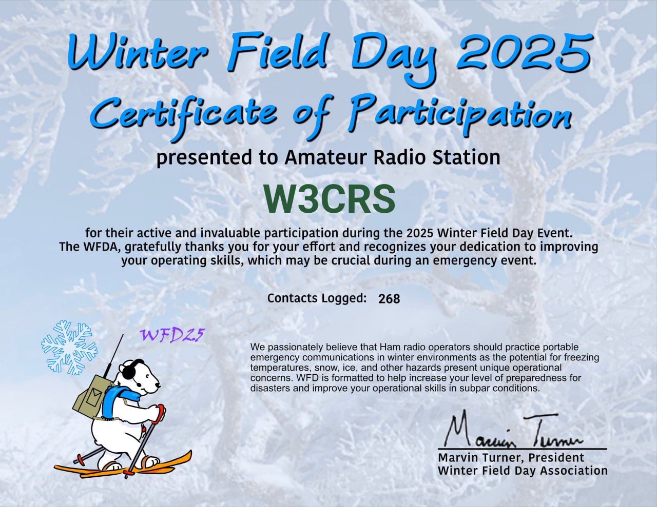 CRS WFD 2025
